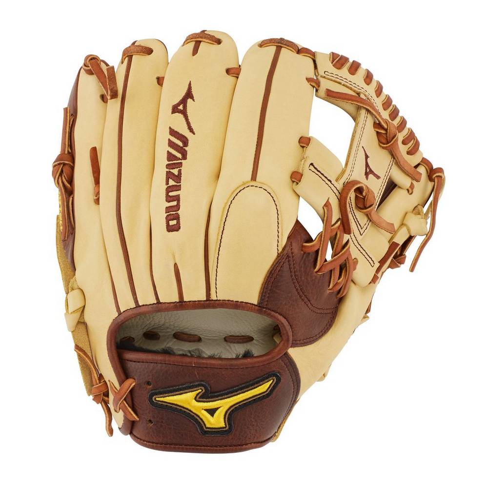 Luva Baseball Mizuno Classic Pro Soft Infield 11.25" - Homem - Caqui - GYEDJ7865